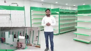 Installation of supermarket display racks || Rack installation tutorial // supermarket rack fitting