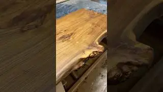Столешница из слэба карагача | WOODPA ART #wood #woodworking #diy