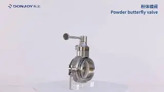 Hygienic Powder Butterfly Stainless Steel Sanitary CNC Forged Valve