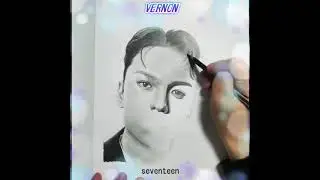 【鉛筆画メイキング】SEVENTEEN VERNONを描く！