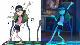 Despicable Me 4 🤣 Funny Drawing Meme | Gru & Maxine Sing Everybody Wants to Rule Meme Video ​P13