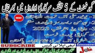 Today 5&times;Institutesgovt Jobs 2023 New&Latest UoT,HRDC,WAPDA,KPT. Meritime permanent jobs online apply