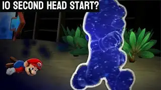 I gave Cosmic Mario a 10 second head start, and here’s what happened