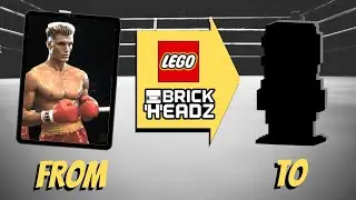 Ivan Drago (Rocky IV) LEGO Custom Brickheadz | Satisfying Building Animation