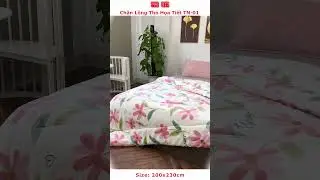 Chăn l&ocirc;ng thỏ hoa cỏ m&ugrave;a xu&acirc;n #chanlongtho #nanara #chanmuadong