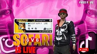 Sofari Is Live 🔴 FreeFire Max Pc Hand Camp 💀with My Subscriber || 6v6 Custome 💕#shortfeed