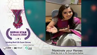 Super Star E Awards 2020 |  Voice of Actress #Srithika | Saluting Real Life SuperHeroes