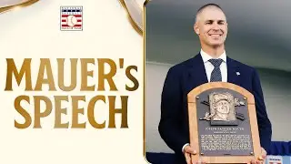 FULL SPEECH: Joe Mauer is immortalized in Cooperstown!