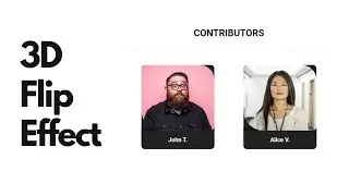 How To Design 3D Flip Effect For Your Website Using HTML & CSS