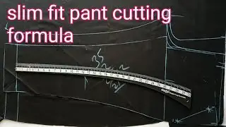 Slim fit pant cutting for gents | pant cutting tutorial | fitting pant cutting | perfect pant cuting