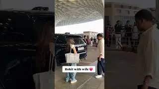 Rohit Sharma spotted at airport with wife ....   #rohitsharma  #spotted #e24