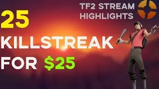 [TF2] HUGE 25 Killstreak for 25 as Scout! TF2 Stream Highlights!