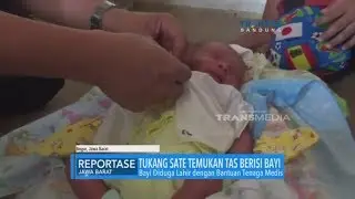 Dikira Bom, Tukang Sate Temukan Tas Berisi Bayi