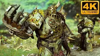 DEATH GUARD CHAMPION! 3 Plague Marines vs Tyranids - Warhammer 40k: Space Marine 2 (4K, Mod)