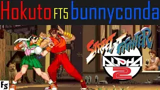 Street Fighter Alpha 2 - Hokuto [Sakura] vs bunnyconda [Guy] (Fightcade FT5)