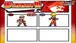 Goku vs Naruto in every main JUMP ARENA fighting game