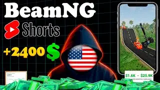 Oson pul ishlash! BeamNG.Drive yo`nalishida short video tayyorlash Bepul darsligi.