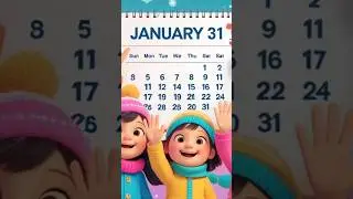 🎶Goodbye January Song for Kids | Fun Winter Farewell Rhyme | Preschool & Kindergarten Learning Song