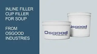 1001DR Rotary cup filler for Soup and Sauces from Osgood Industries Built in USA, and to 3A.