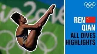 All Ren Qian 🇨🇳dives at the Olympics!