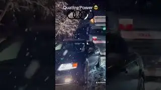 Quattro power! #audilovers #quattro #quattropower #snow #drift #audi #car #truck #supercars