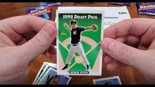 1993 Topps Rack Pack Breaks - Card Opening - DEREK JETER ROOKIE CARD PULL - TPS VOLUME 39
