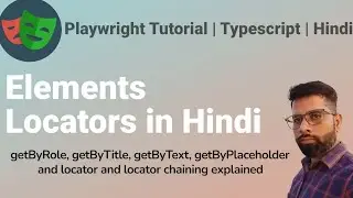Tutorial 5: learn to work with Playwright in Hindi | Element identification in #playwright