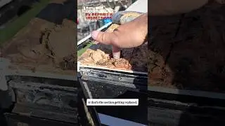 Rv Roof Repair In 45 Seconds #diy #rv #work