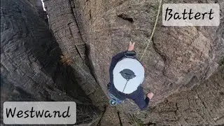 Klettern am Battert. Westwand 6+ Nachstieg. #climbing #rockclimbing #sportclimbing #insta360x4 