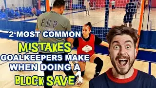 2 MOST COMMON MISTAKES GOALKEEPERS MAKE WHEN DOING A BLOCK SAVE #futsal #futsalgoalkeeper #njfutsal