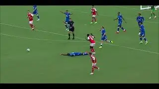 Thomas Partey vs Everton dominating the midfield in preseason
