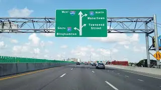 I-690 west full length across Syracuse, NY