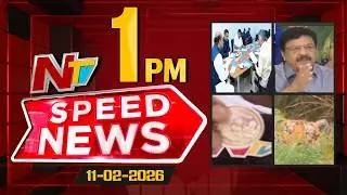 Speed News | 1 PM News Headlines | 11-02-2026 | NTV Telugu