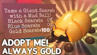 Trying How To ALWAYS Hatch GOLDEN Scarab In Adopt Me Desert Update!