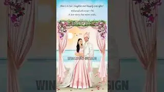 Pastel Sky | Illustrative Wedding invite