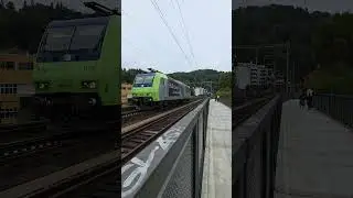 eine langsame durchfahrt einer Re 485 Bls cargo International #bls#zug #trainspotting