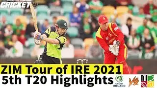 Ireland vs Zimbabwe 5th T20 Highlights 2021 | Ire vs Zim 5th T20 2021 Highlights |Cricket19 Gameplay