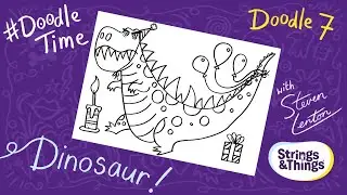 Doodle Time with Steven Lenton - Episode 7 Dinosaur!