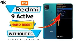 Redmi 9 Active Lock Screen Password Reset  || How To Unlock Phone if Forgot Password Redmi 9 Active