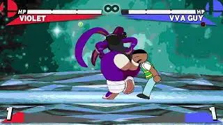 M U G E N Violet bunny vs Some crappy bad OC