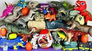 Jurassic World Unboxing Review Asmr Colorful Dinosaur T-rex Spinosaurus Mosasaurus Triceratops Truck