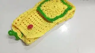Crochet mobile bag / easy mobile bag /mini vlog 