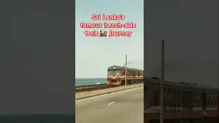 #travelwithshyamu #Sri Lanka's famous beach-side train journey #trains #trainjourney #trainjourneys