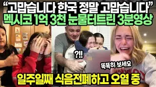 “고맙습니다 한국 정말 고맙습니다” 멕시코 1억 3천 눈물터트린 3분영상 // 일주일째 식음전폐하고 오열 중