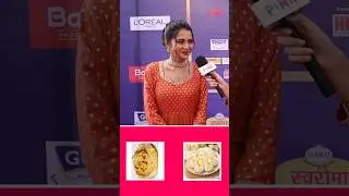Актриса Махимаса Рангла исполняет This or That на красной дорожке премии Marathi Awards 2025 #maj...
