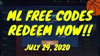 ML FREE CODES | REDEEM NOW | JULY 29 2020 |1000 DIAMONDS GIVE AWAY