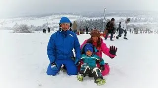 Hoherodskopf  Прогулка со снегом Hessen