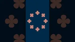 How to rotate objects in a circle in Photoshop | rotate objects in Photoshop | flowers in circle