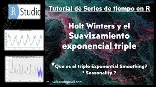 Como Aplicar Holt Winters Triple Suavizamiento Exponencial en R | Exponential Smoothing Time Series