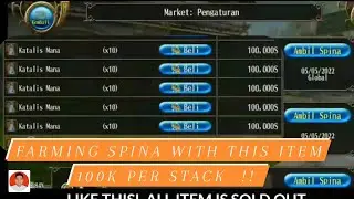 TORAM ONLINE - FARMING TO MAKE ITEM 100K SELL FAST IN BOARD!!FARMING SPINA & DAILY FARMING 2